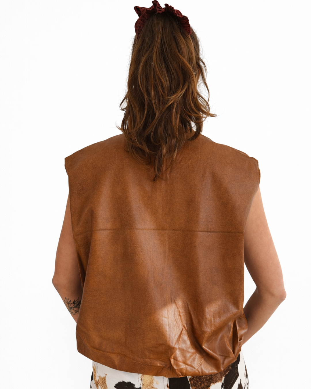 Chaqueta Dalia Sin Mangas Camel