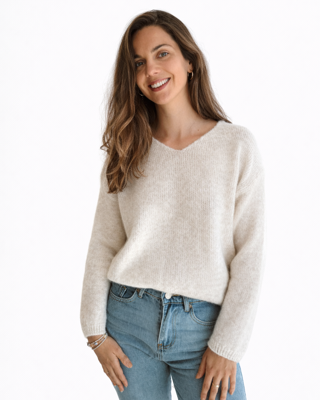 Sweater básico beige
