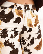 Pantalón estampado vaca