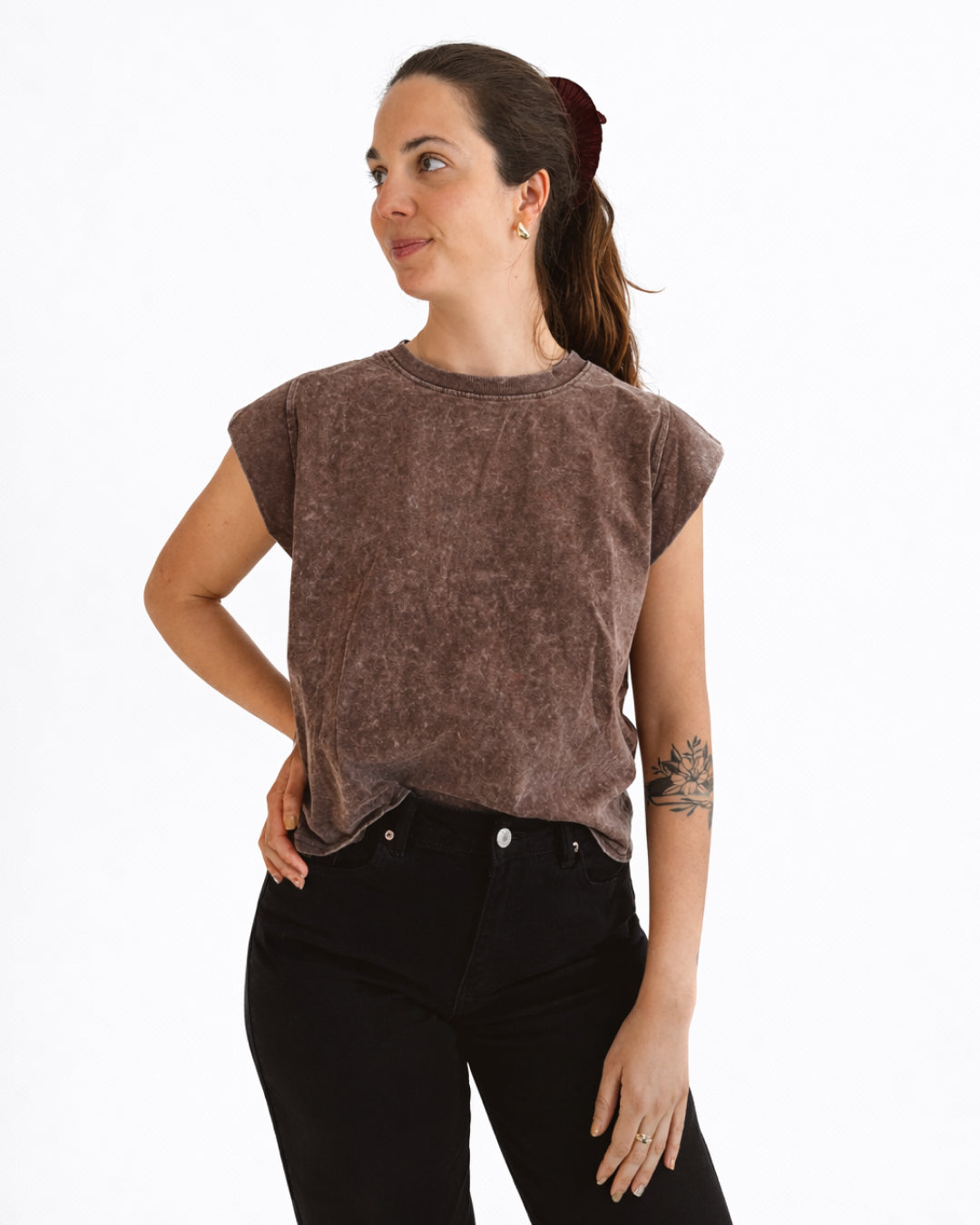 Polera Acid Wash Florencia Verde