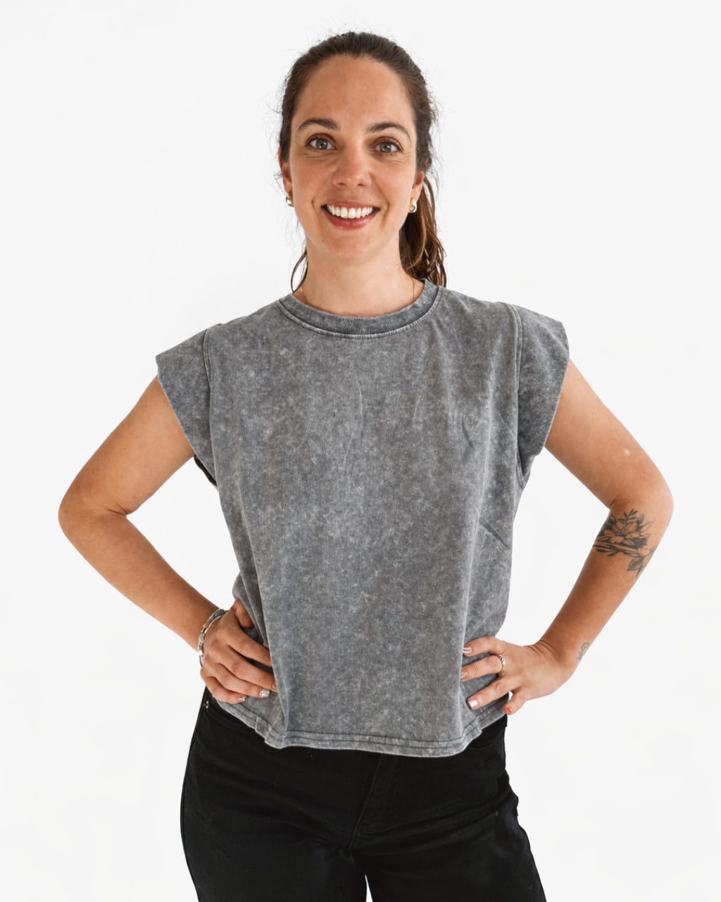 Polera Acid Wash Florencia Verde