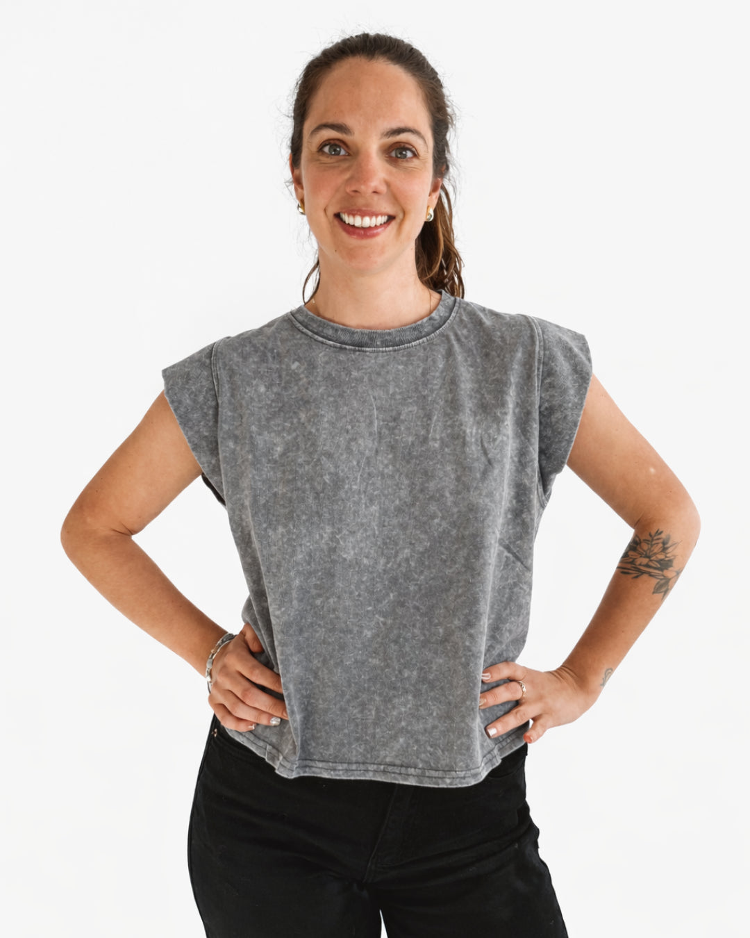 Polera Acid Wash Florencia Verde