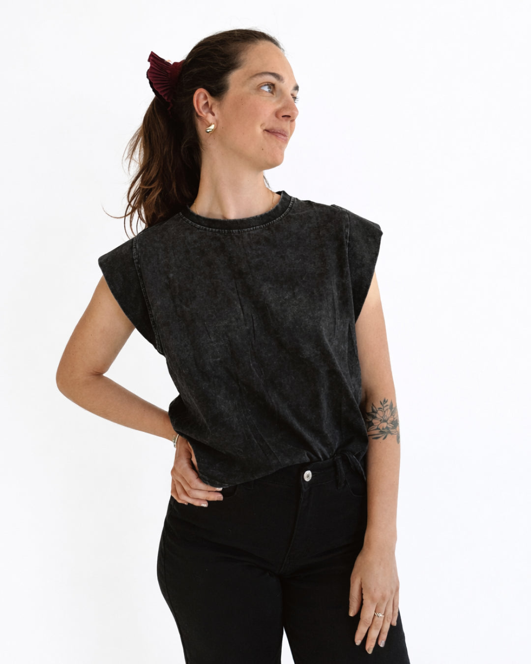 Polera Acid Wash Florencia Verde