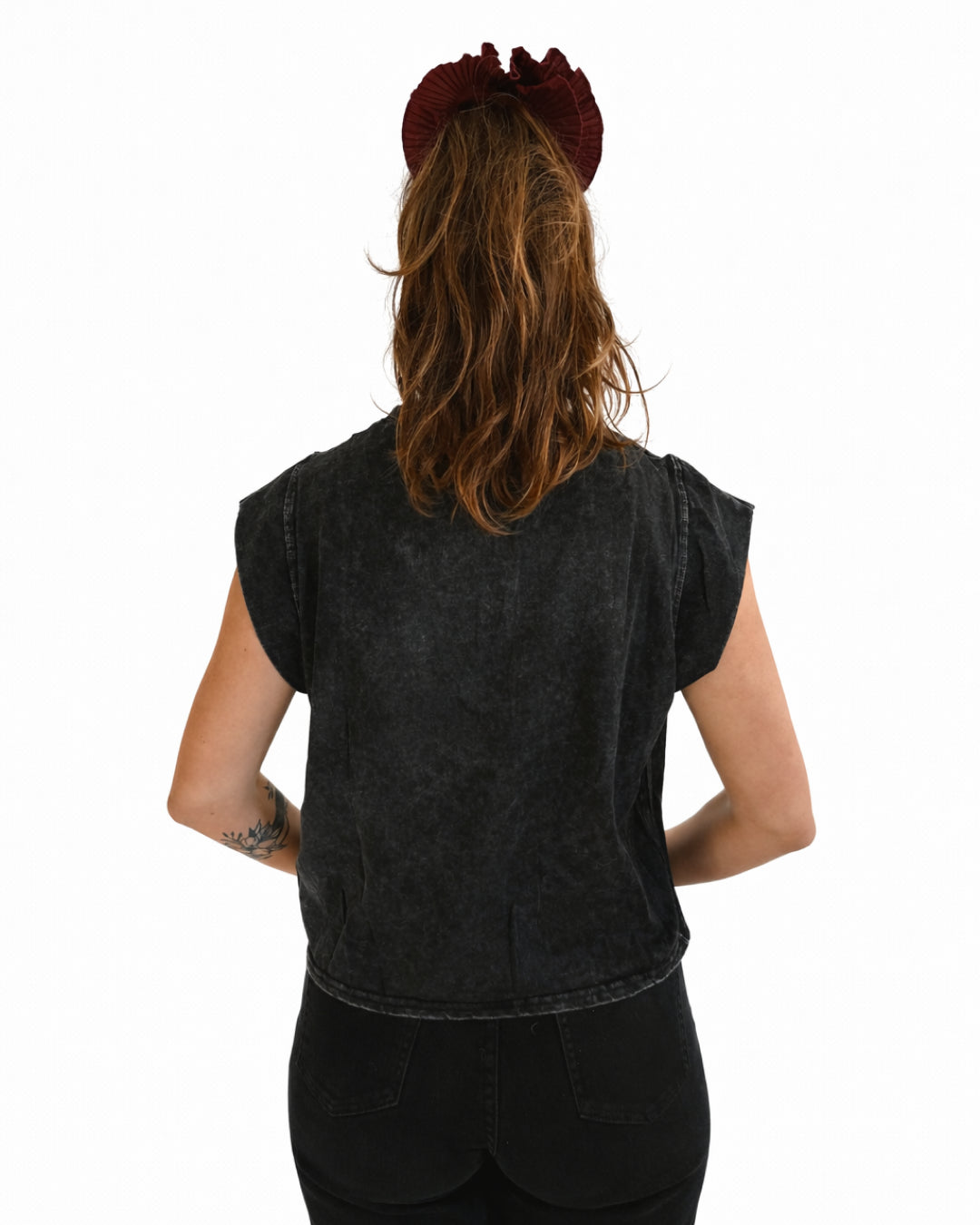 Polera Acid Wash Florencia Negra