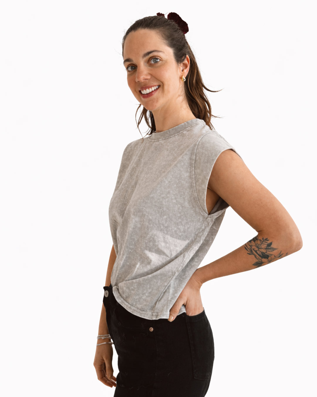 Polera Acid Wash Florencia Verde