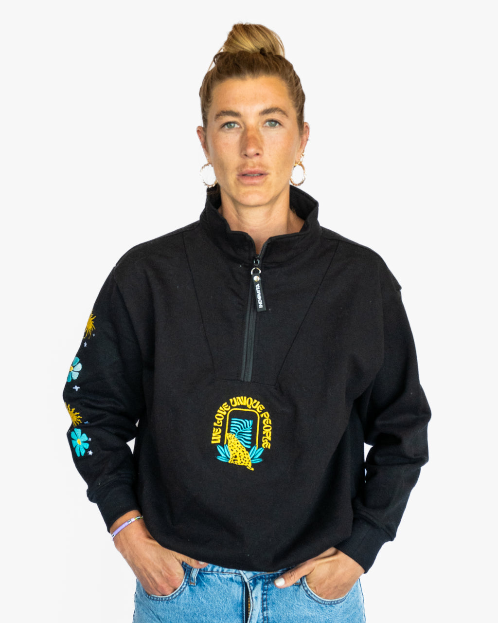 Polerón Quarter Zip We love Negro
