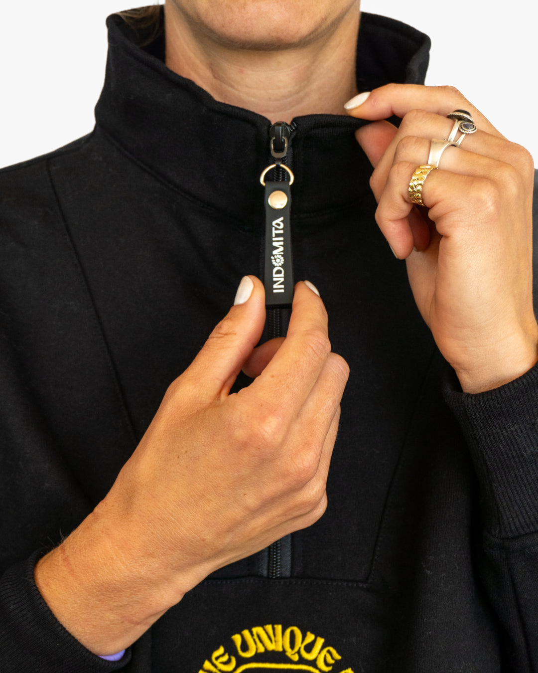 Polerón Quarter Zip We love Negro