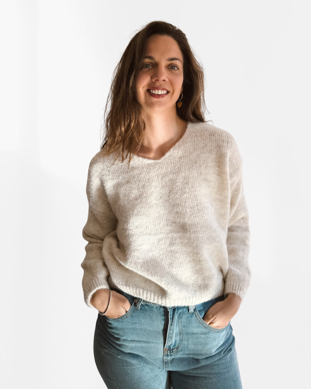 Sweater básico beige