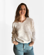 Sweater básico beige