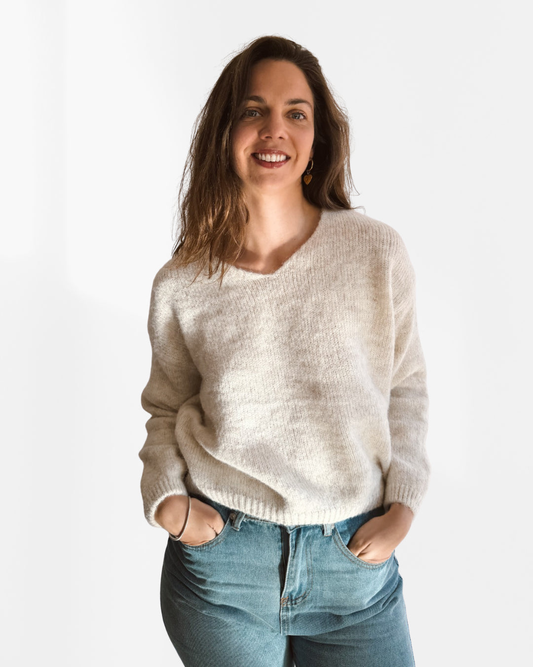 Sweater básico beige