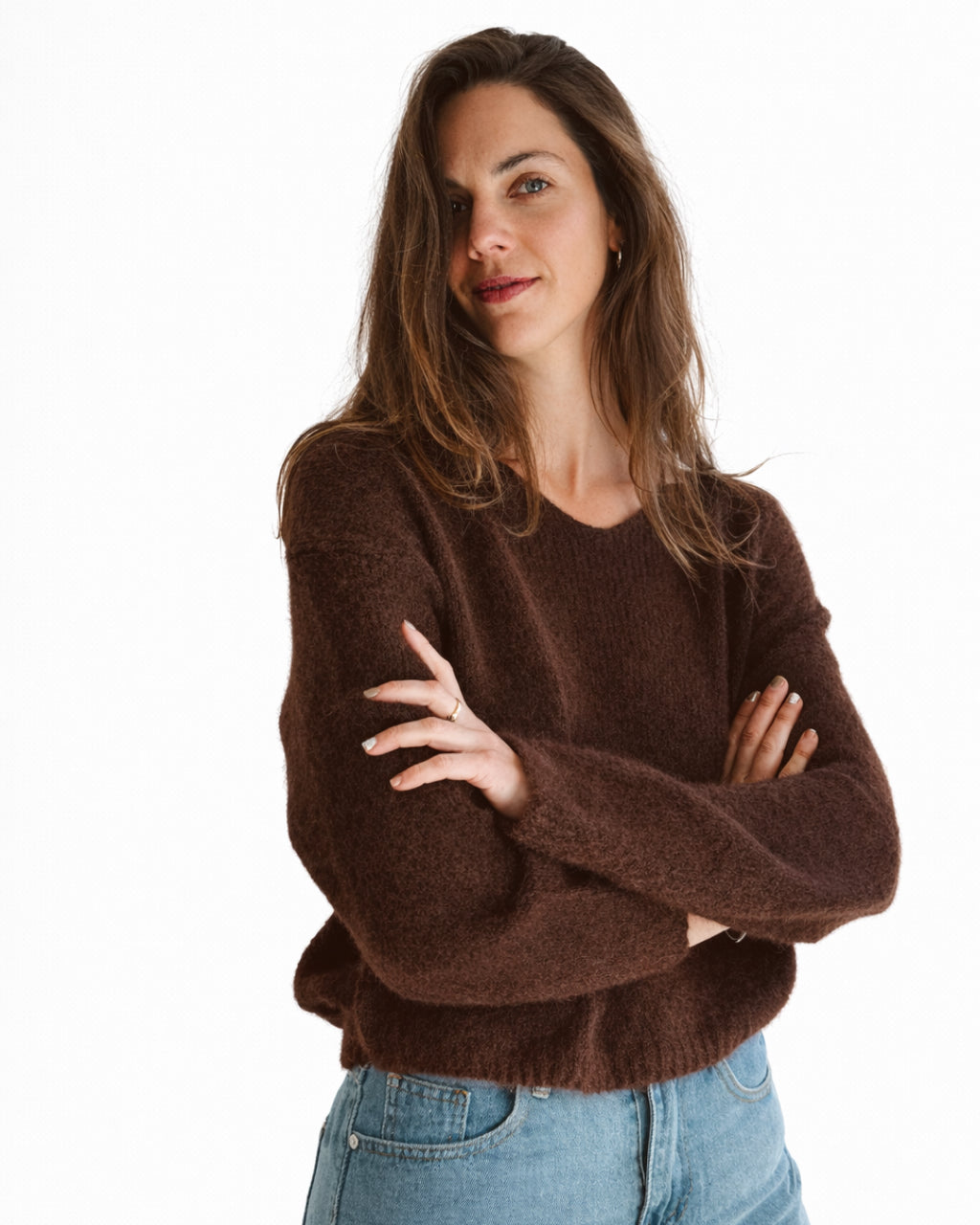 Sweter Básico Café